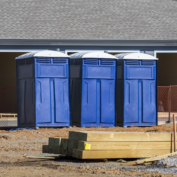 how can i report damages or issues with the portable restrooms during my rental period in Waldo